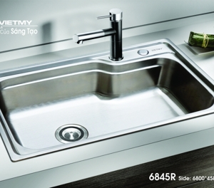 Chậu rửa chén Việt Mỹ inox H.6845R