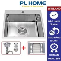 Chậu rửa chén Winland inox 304 A61 (500 x 450 x 230mm)