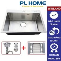 Chậu rửa chén Winland inox 304 A66 (730 x 500 x 230mm)