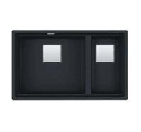 CHẬU RỬA ĐÁ 2 HỐ FRANKE KNG 120 MATTE BLACK