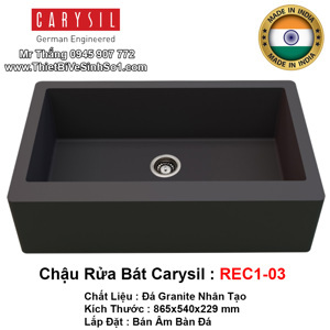 Chậu rửa đá Carysil REC1-03