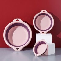 Chậu rửa gấp Chậu giặt gia dụng Lưu vực nhựa Du lịch Lưu vực nước di động Ký túc xá sinh viên Chậu rửa chân dày 2503D19