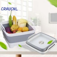 Chậu rửa gấp LUOL, có phích cắm thoát nước Tay cầm bồn rửa chén, Giỏ đựng đồ đa chức năng bằng silicon di động Rau củ