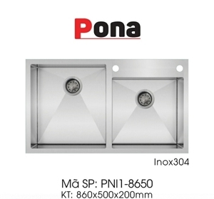 Chậu rửa inox Pona PNI1-8650
