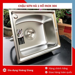 Chậu rửa Inox Sơn Hà S50, Inox 304