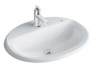 Chậu Rửa Lavabo Âm Bàn Inax L-2395V Dương Vành (Thiết bị vệ sinh giá rẻ tại Bình Dương)
