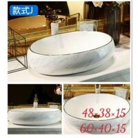 CHẬU RỬA LAVABO BÀN ĐÁ - 164 (LH hotline nhận freeship, ưu đãi)