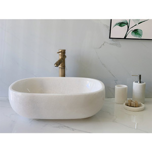 Chậu rửa lavabo bầu dục Eximstone BST66