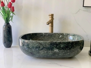 Chậu rửa lavabo bầu dục Eximstone BST65