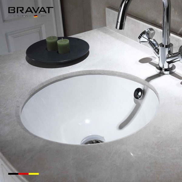 Chậu rửa lavabo Bravat C22326W-ENG