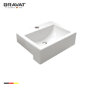 Chậu rửa lavabo Bravat C2295W-1-ENG