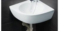 Chậu Rửa Lavabo CAESAR L2014 Góc Treo Tường
