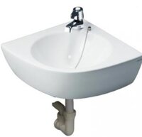 CHẬU RỬA LAVABO CAESAR L2014 GÓC TREO TƯỜNG