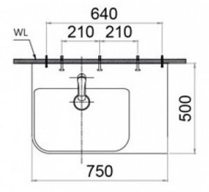 Chậu rửa lavabo Caesar LF5372