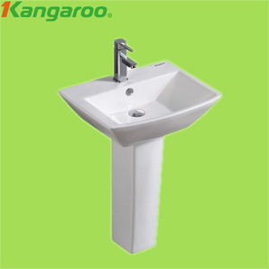 Chậu rửa lavabo chân dài Kangaroo KG6302P