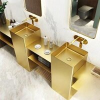 Chậu rửa lavabo chân đứng Inox 304 Miken CS-0111 (Đặt hàng trước 7-15 ngày) - Pimisi
