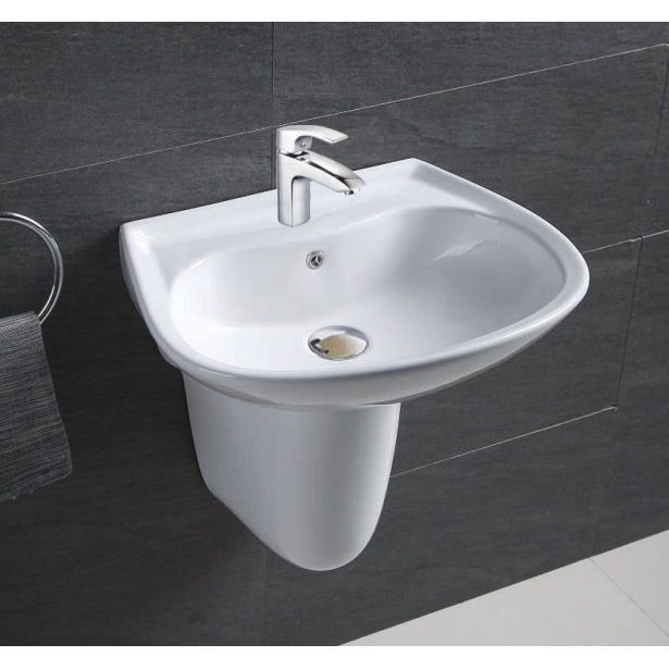 Chậu rửa lavabo chân lửng Keli KPL-179