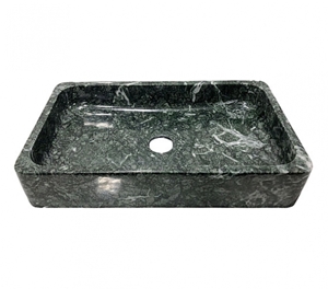 Chậu rửa lavabo chữ nhật mỏng xanh ấn độ Eximstone BST60A