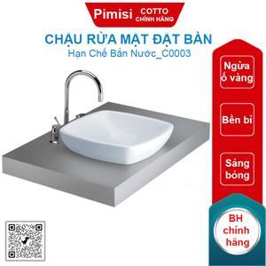 Chậu rửa lavabo đặt bàn Cotto C0003