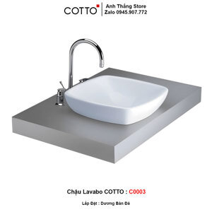 Chậu rửa lavabo đặt bàn Cotto C0003