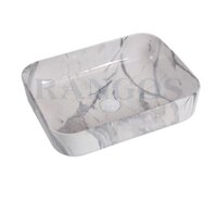 Chậu rửa lavabo đặt bàn đá Rangos RG-DE8008 (500x390x140mm)