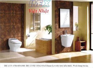 Chậu rửa lavabo treo tường Imex IM 1335