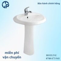 Chậu rửa lavabo treo tường và chân Viglacera VI1T 510x470mm