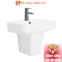 Chậu Rửa Lavabo Và Chân Ngắn Treo Tường Viglacera CD50 (V50)