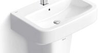 Chậu Rửa Lavabo Viglacera V50 (CD50) chân ngắn treo tường