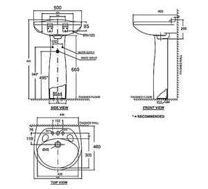 Chậu rửa mặt American Standard VF-0969/VF-0901