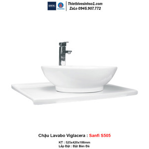 Chậu rửa mặt bàn đá SanFi S505