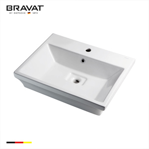 Chậu rửa mặt Bravat C22192W