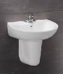 Chậu rửa mặt chân lửng Caesar L2155