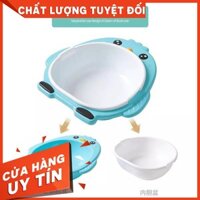 Chậu Rửa Mặt Cho Bé 2in1 Hình Chim Cánh Cụt [NHẬP KHẨU]