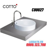 Chậu rửa mặt COTTO C00027 dương bàn