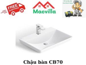 Chậu rửa mặt đặt bàn Viglacera CB70
