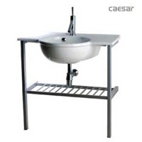 Chậu rửa mặt lavabo chân inox Caesar LF5306 AS006