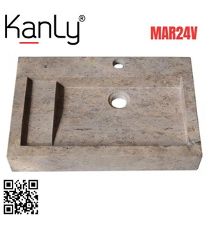 Chậu rửa mặt lavabo đá Kanly MAR24V