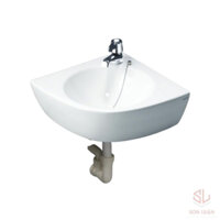 Chậu rửa mặt lavabo góc Caesar L2014