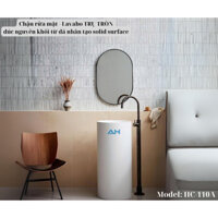 Chậu Rửa Mặt, Lavabo Nổi Đặt Bàn đúc nguyên khối từ đá nhân tạo Solid Surface - Model: HC-110A