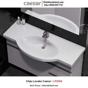 Chậu rửa mặt lavabo treo tường Caesar LF5324