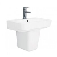 Chậu Rửa Mặt Lavabo Viglacera CD50 + Chân Ngắn Treo Tường
