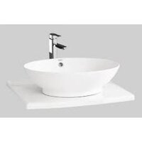 Chậu Rửa Mặt Lavabo Viglacera BS415 Đặt Bàn Đá Oval