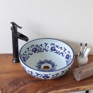 Chậu rửa mặt sứ để bàn Kanly SU118