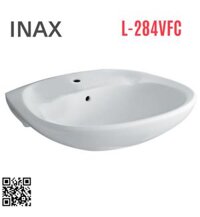 Chậu rửa mặt treo tường 1 lỗ Inax L-284VFC