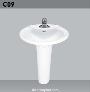Chậu rửa mặt treo tường Hảo Cảnh HC C09