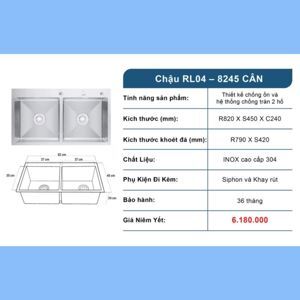Chậu rửa Rosler RL04-8245C