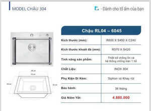 Chậu rửa Roslerer RL04-6045