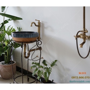 Chậu rửa sứ mỹ thuật Kanly SU311