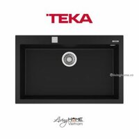 Chậu rửa Teka FORSQUARE 72-40 TG Bl lắp nổi đá thạch anh màu đen 79cm